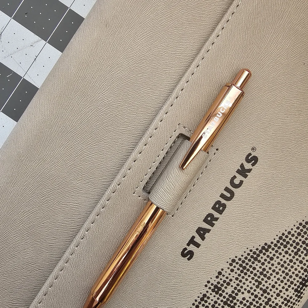 Starbucks Rose Gold Planner